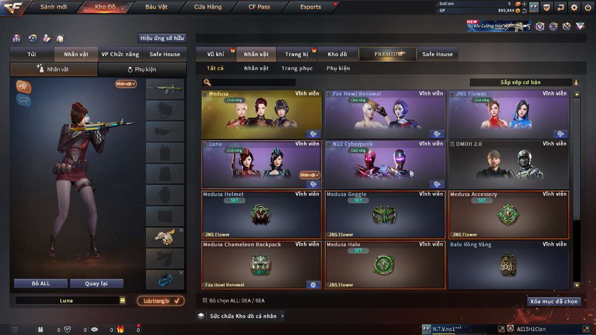 shop acc cf uy tin gia re